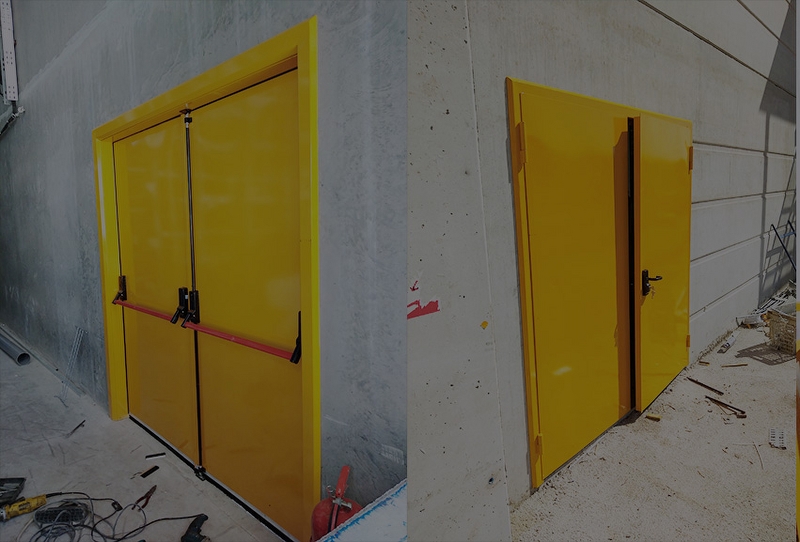 çift kanat yangın kapısı, yangına dayanıklı kapı